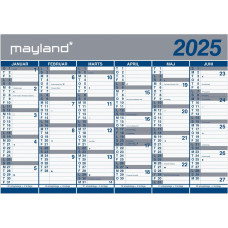 Mayland-Burde Kæmpekalender 2x6 mdr. papir rør 2025