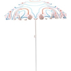 Progarden PARASOL PLAŻOWO OGRODOWY 160CM PASEK NIEBIESKO RÓŻOWY
