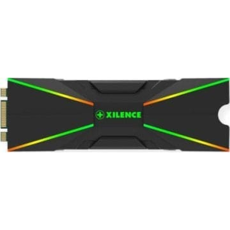 Xilence Xilence M2SSD.B.ARGB M.2 2280 SSD PCIe NVMe/SATA Koeler, 3PIN ARGB 5V, Passief