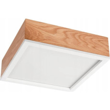 Lamkur Oak Square 49021 plafon lampa sufitowa 2x15W E27 dąb/biały