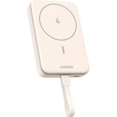 Ugreen Powerbank magnetyczny 10000mAh UGREEN PB760 PD 20W MagSafe + kabel USB-C (beżowy)
