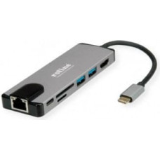 Roline USB 3.2 Gen 2 Typ C Multiport Docking Station, 4K HDMI, 2x USB 3.2 Gen 1,