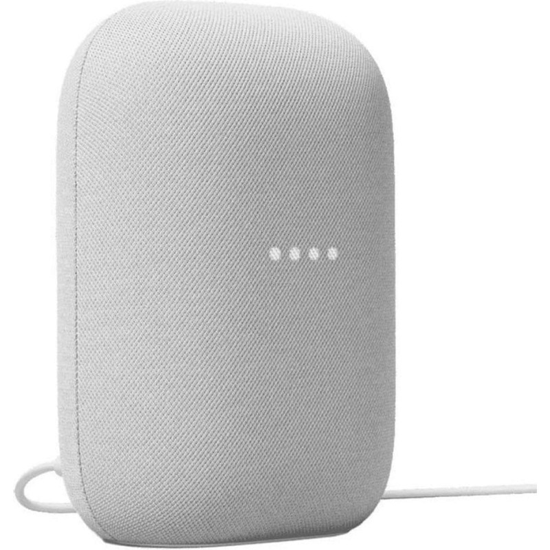 Google Nest Audio Chalk - Assistant, Oval, Baltas, Plastic,