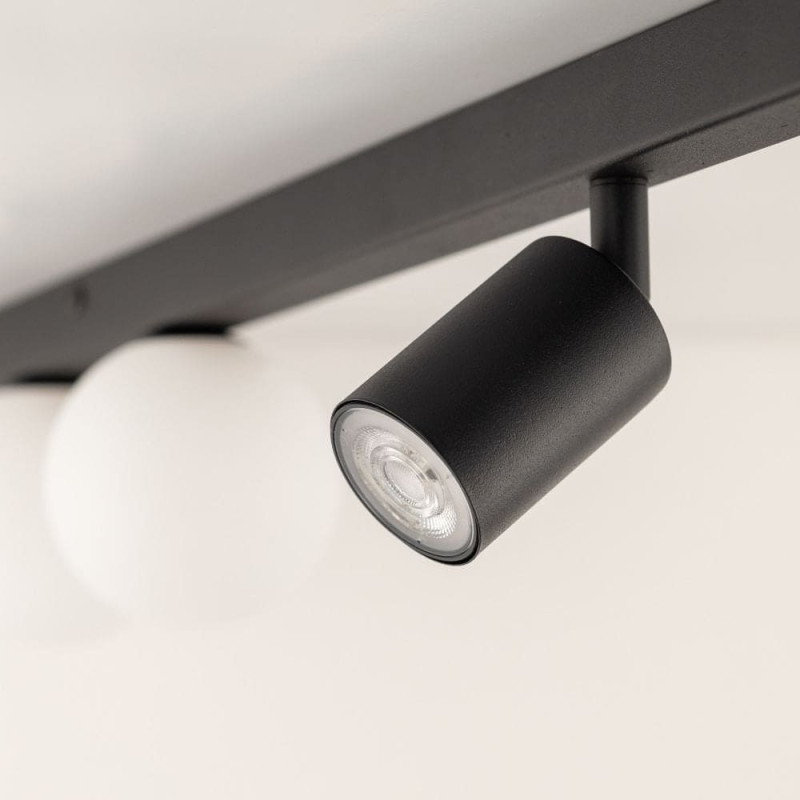 Tkkrywult TK Lighting Vox 10002 plafon lampa sufitowa 2x10W GU10 2x6W G9 czarny/biały