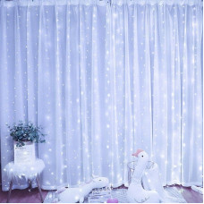 OEM Kurtyna Ledowa (300 lampek LED) 3m x 3m COLD WHITE / ZIMY BIAŁY