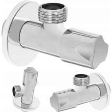 Invena ZAWOR KULOWY KATOWY 1/2X1/2 Z GLOW.CERAM