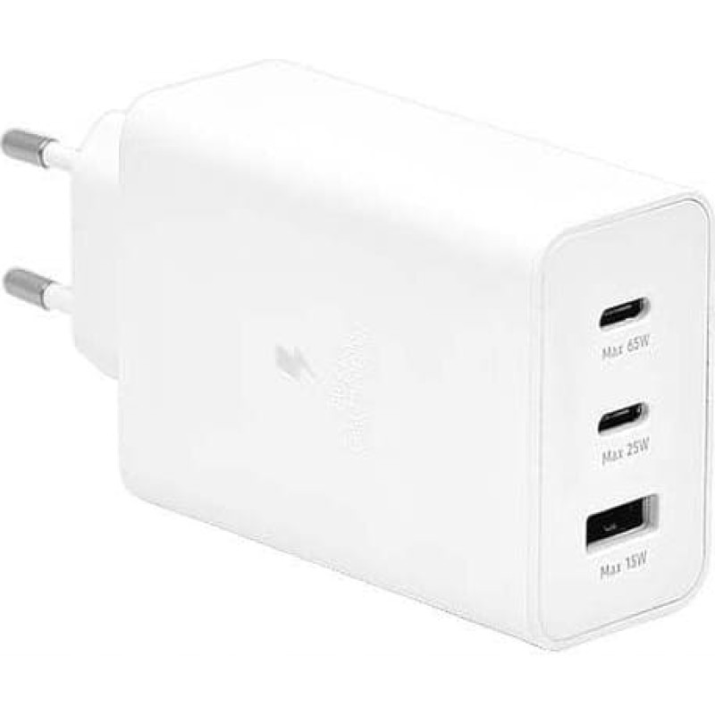 Vega ŁADOWARKA SIECIOWA PD 2xUSB-C 65W 1xUSB BIAŁY BULK