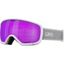 Giro Gogle zimowe GIRO MILLIE WHITE & GREY CHUTE (szyba VIVID PINK 00% S2) (NEW 2024/2025)