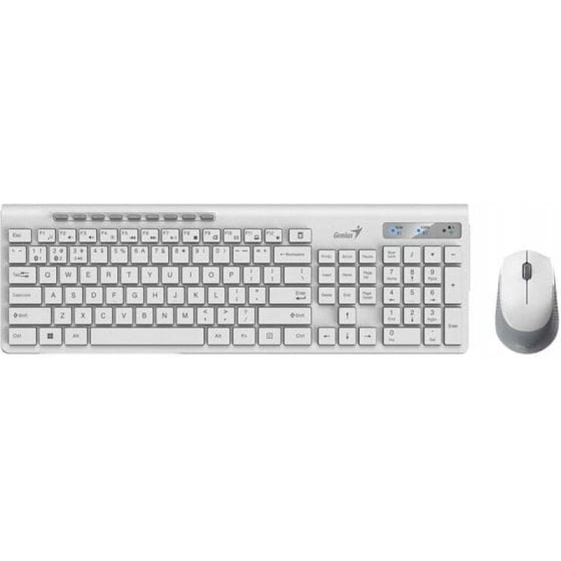 Genius SlimStar 8230, zestaw klawiatura z mysz� optyczn� bezprzewodow�, 1x AA, 1x AA, CZ/SK, klasyczna, Dual-Mode rodzaj bezprzewo