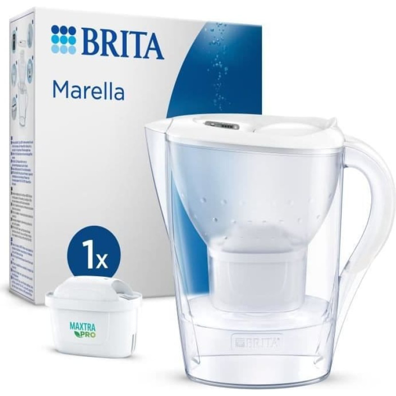 Brita Marella Vandfilterkande - 2,4 L - Hvid