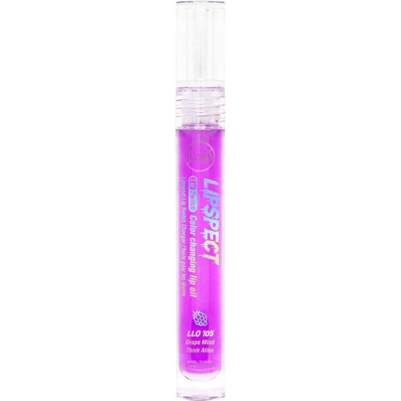 Wet N Wild J.CAT BEAUTY_Lipspect Lip Switch Color Changing Lip Oil olejek z efektem wydobycia koloru ust 105 Grape Minds Think Alike 3,5ml
