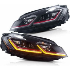 Noname Lampy Volkswagen Golf 7 Przód Red