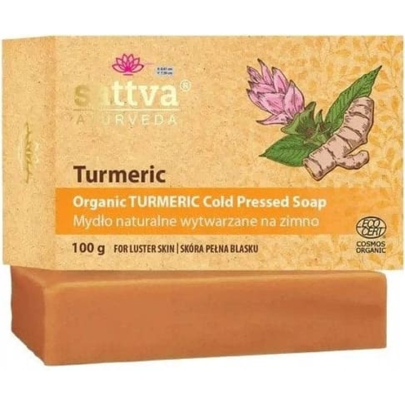 Monroe SATTVA_Organiczne mydło wytwarzane na zimno Kurkuma 100g