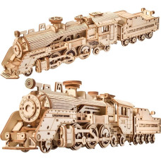 Little-Story Little Story Drewniane Puzzle Model 3D - Lokomotywa