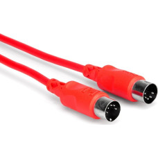 Hosa - Kabel MIDI 1.5m czerwony