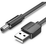 Vention CEYBF kabel zasilające Czarny 1 m USB A DC 5.5mm
