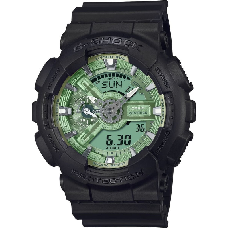 G-Shock Zegarek sportowy G-SHOCK Casio G-Shock GA-110CD-1A3ER  200m czarny