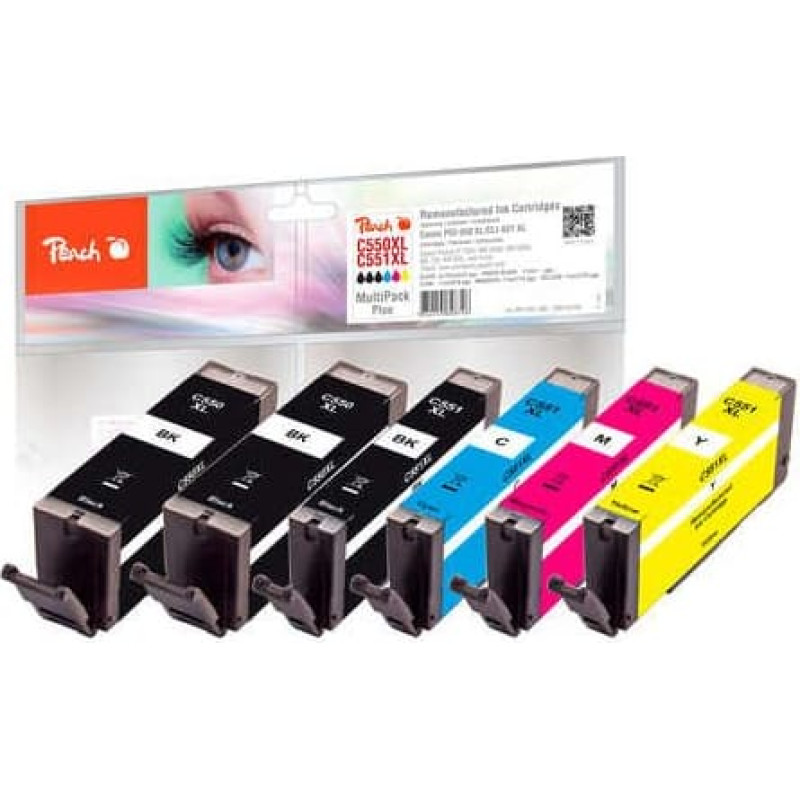 Peach Tusz Peach Patrone Peach Canon MG5450 550/551 MultiPackPlus Retail Com - PI100-188