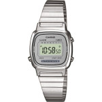 Casio Zegarek Casio Zegarek damski Retro srebrny (LA670WEA-7EF)