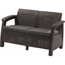 Keter Garden sofa two-seater Corfu Love Seat gray 8711245158730
