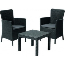 Allibert Zestaw ogrodowy SALVADOR BALCONY - antracyt