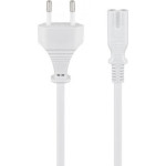 Goobay Kabel zasilający Goobay Power Cable CEE7/16 to C7. White. 5.0m