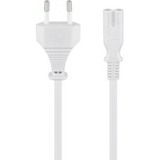 Goobay Kabel zasilający Goobay Power Cable CEE7/16 to C7. White. 5.0m