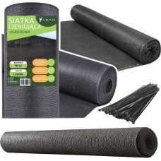Lean Siatka Cieniująca Na Ogrodzenie Płot Maskująca Szara 1.5M 50M 70g/m?