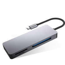 Platinet Czytnik Platinet Multimedia Adapter USB-C (PMMA7056)
