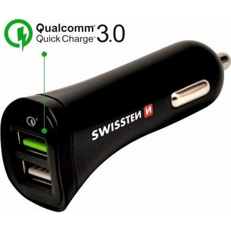 Swissten Ładowarka Swissten 2.4 A  (SW-CCH-2.4A-18W-B)
