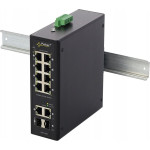 Pulsar ISFG108 Switch przemysłowy PoE (8xPoE,