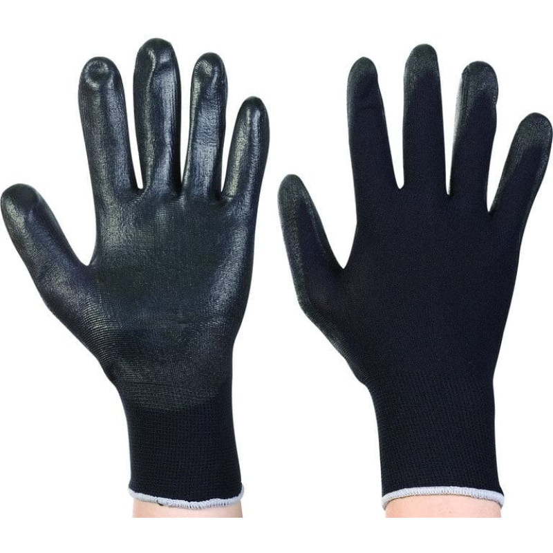 Hammer BLACK POLYEST PU GLOVES L OKKO 12 PAIRS