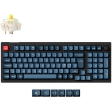 Keychron V5 Max(schwarz/blaugrau, DE-Layout, Gateron Jupiter Banana, Hot-Swap, RGB)