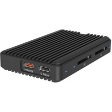 Icy Box IB-CR602M-C31 M.2 NVMe/SATA SSD case with cardreaderr 2x SD 4.0