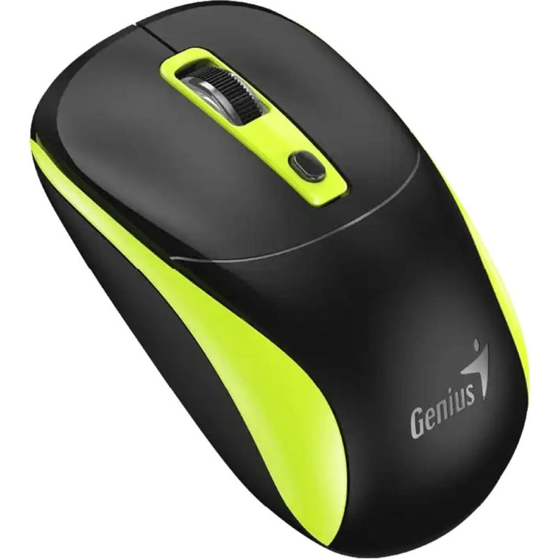 Genius Mysz bezprzewodowa, Genius NX-7123, czarno-zielona, optyczna, 1200DPI