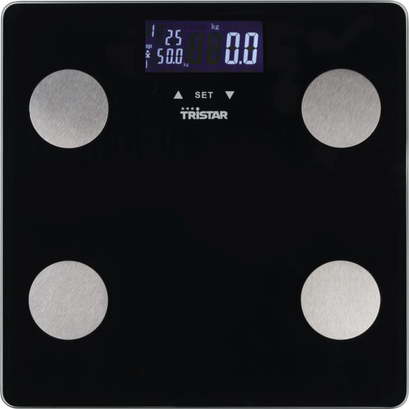 Tristar Personal Scale | WG-2442 | Maximum weight (capacity) 150 kg | Accuracy 100 g | Body Mass Index (BMI) measuring | Black