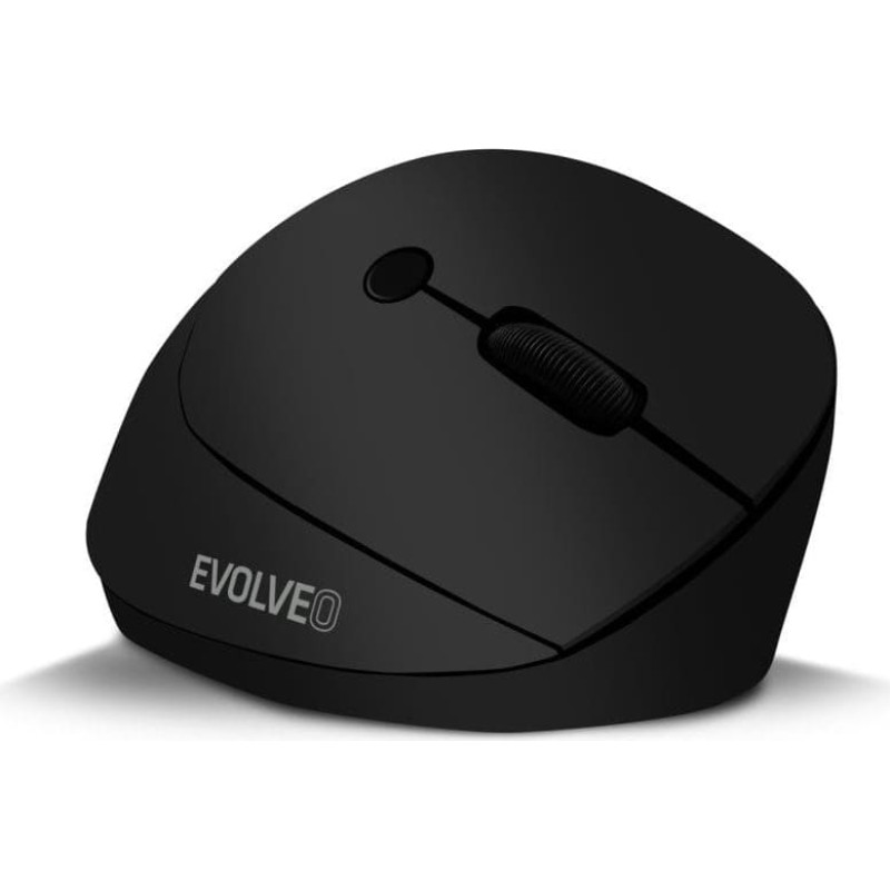 Evolveo LadyErgo, tichá vertikální ergonomická myš, 2.4GHz, černá