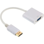 Gembird Adapter AV Gembird DisplayPort - D-Sub (VGA) biały (A-DPM-VGAF-02-W)