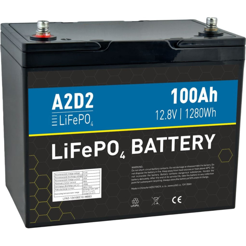 Avacom A2D2 baterie LiFePO4 12,8V 100Ah M8 (Gotion cells)