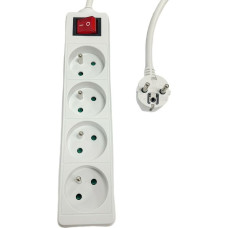 Microconnect 4-way Power Strip on/off
