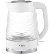 Adler Czajnik elektryczny szklany | Pojemność 1,8 L | Podświetlenie LED