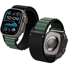 Spigen Pasek Spigen WBF1 Band do Apple Watch 6/7/8/9/10/SE/Ultra 1/2 44/45/46/49mm Black/green
