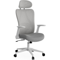 Sense7 Krzesło biurowe SENSE7 Noxo Biało-szare