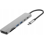 Proove Hub Usb Type-c 7w1 Hdmi Slot Kart Sd Microsd 2x Usb 3.0 2x Usb-c Pd Proove / Hbil00222004 / Iron Link