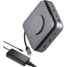 J5Create JCD3199P-FN stacja dokująca Przewodowa USB 3.2 Gen 2 (3.1 Gen 2) Type-C Szary
