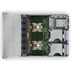 HPE ProLiant DL385 Gen11 Smart Choice Modell, 2U Rack SFF, 1x AMD EPYC 9124 (3.0GHz/16c), 2x 32GB, MR408i-o/4G+Akku, 8x SFF Slots (3Mode), 2x 480GB SATA SSD (P40497-B21), 2x 1/10G RJ45 (BCM57416 OCP3), 2x 1000W Netzteil, Easy Install Rails & CMA, Bez