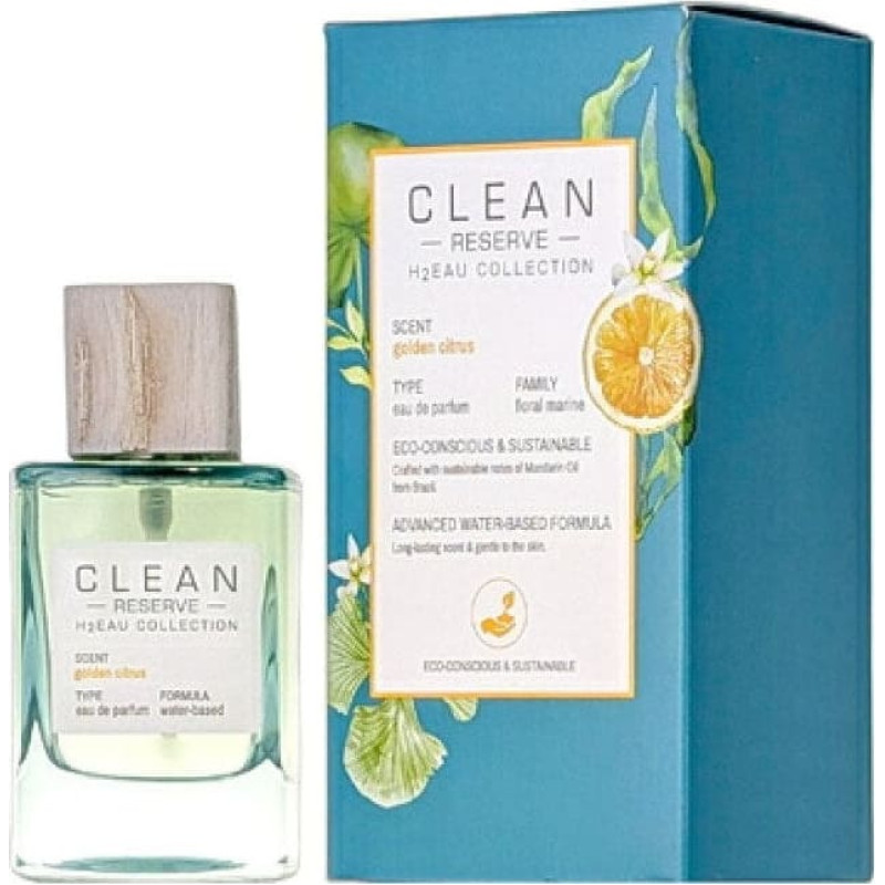 Clean , H2Eau Golden Citrus, Eau De Parfum, Unisex, 50 ml Unisex
