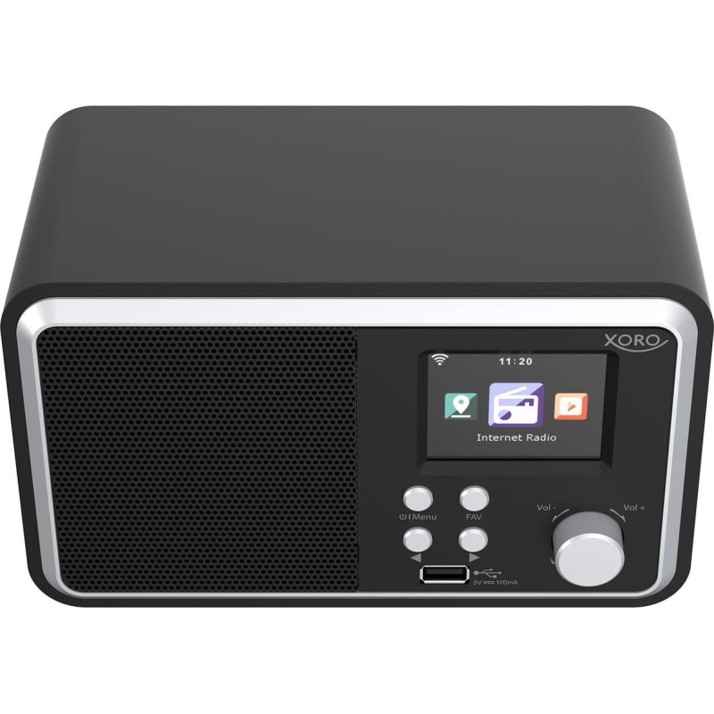 Xoro DAB 300 IR, Internet Radio, DAB+,BT,USB,UPnP, Schwarz