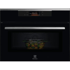 Electrolux 44 L  mikrovilnu funkcija  nerusejosa terauda - Kompakta iebuvejama mikrovilnu krasns ar grilu EVM8E09X (7333394119786)