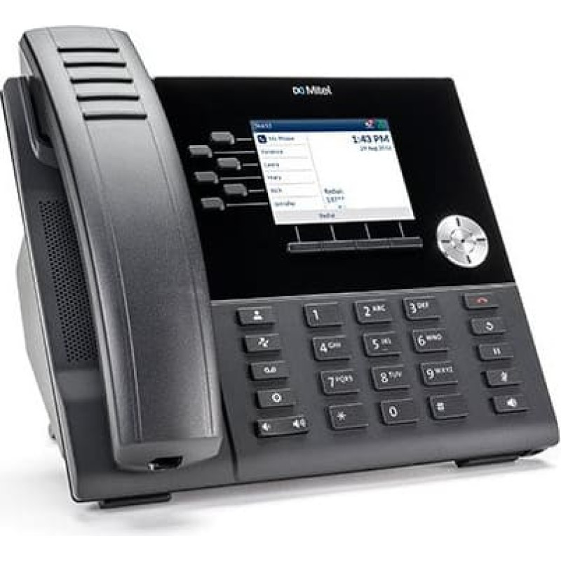 Mitel MiVoice 6920, IP Phone, Black, Wired handset, LCD, 8.89 cm (3.5